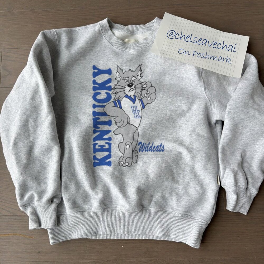Vintage 90s NCAA Kentucky Wildcats Logo Sweatshirt, University of Kentucky Shirt